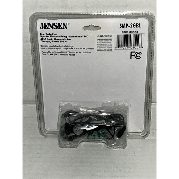 Jensen 2GB Digital Audio Player SMP-2GBL USB 2.0 - Picture 2 of 5